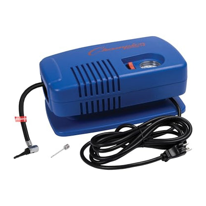 Champion Sports Electric Ball Inflator – Quiet High-PSI Air Compressor & Ball Pump for Sports Balls, 110–120V AC - size: 1/4 HP - 125 PSI (Deluxe)