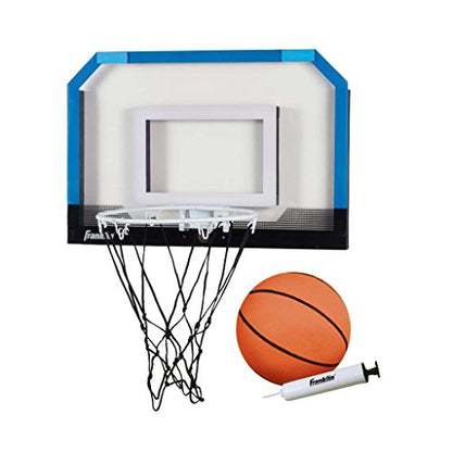 Franklin Sports Mini Basketball Hoops-Indoor Over The Door Mini Hoop+Basketball Sets-Perfect Accessory for Bedroom+Office