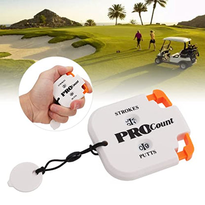 Score Counter, Double Handheld Mini Stroke Counter with Quick Reset Button, Lanyard Design, Portable for Outdoor Scorekeeper
