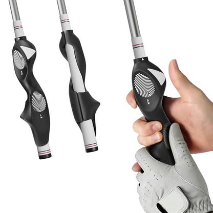 Golf Grip Trainer, Silicone Full-Cover Swing Training Aid, Corrects Grip Posture & Builds Muscle Memory, Adjustable for All Clubs, Right-Handed Golfers