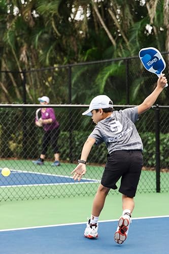 Gamma USAPA Approved Fiberglass Pickleball Paddle Set with 2 Paddles, 3 Outdoor Balls, & Sling Bag, Fusion React Pickleball Bundle, Red/Blue, Pickle-Ball Equipment - style: Fusion React Red and Blue
