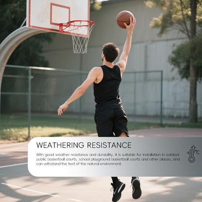 Basketball Net, Stainless Steel Braided Chain Heavy Duty, Standard Basketball Net (12 Links), Quick Installation. Suitable for Indoor and Outdoor Climates - style: 002
