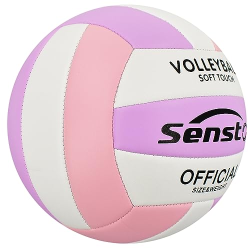 Senston Volleyball Official Size 5 - Waterproof Indoor/Outdoor Soft Volleyball for Youth Adults, Beach Play, Game, Gym, Training