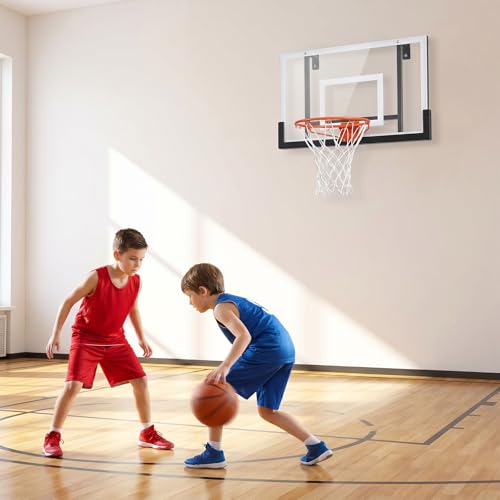 4 Pcs Small Replacement Net for Mini Basketball Hoop Mini Basketball Net Replacement Heavy-Duty Little Small Basketball-Nets 8"-10.25" Hoop for Doors and Walls(White)