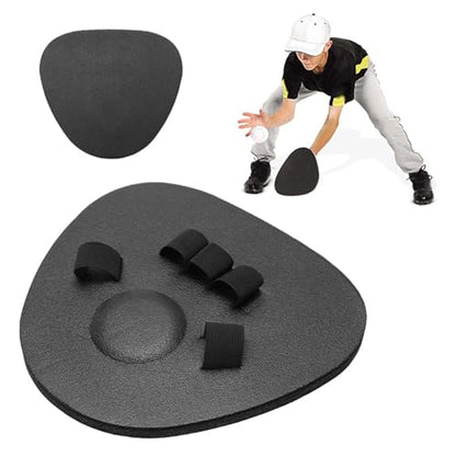 Fockety Baseball Training Glove, EVA Foam Fielding Trainer for Baseball and Softball Practice with Finger Board Structure, Improved Grip and Control Feel for Outdoor Use