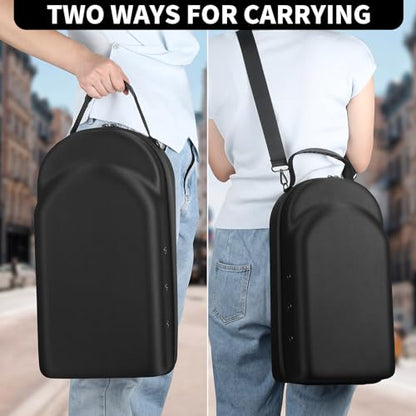 GERMUN Hard baseball hat case, Hat Carrier Travel Case with Adjustable Shoulder Strap, Hat cap case for 12 Baseball Caps - Perfect for Traveling & At-Home Storage (Black) - color: 12 Black