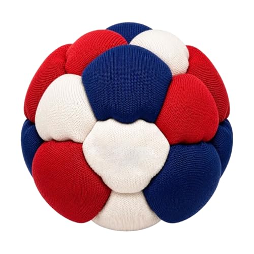 Footbag Hacky for Adults 6cm / 2.37" Plush Soft Soccer Balls - Safe Indoor & Outdoor Play - Super Quiet Stuffed Kickball for Home & Garden (No Hard Plastic) - color: A15