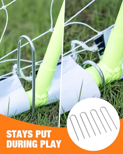 SPOYNAL 12x6 FT Soccer Goal for Backyard Training, Full-Size Portable Soccer Net with Heavy-Duty X Structure & Carry Bag, All-Weather Outdoor Soccer Goals for Teens and Adults