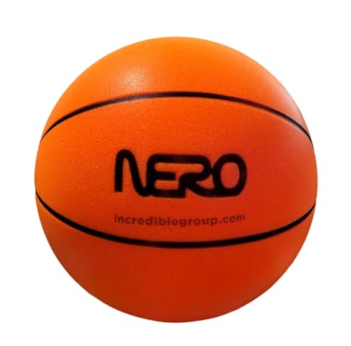 Incredible B-Ball Silent Play. A Foam Basketball, 7" (18cm), Orange