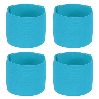 Soccer Captain Armband, Elastic Wrist Arm Bands Adjustable Player Team Leader Anti-Slip Badge Sports Accessories-Fit - color: Sky Blue