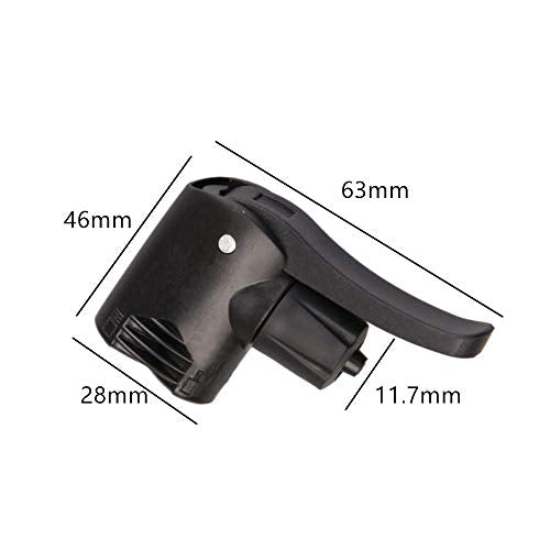 Dual Head Bike Track Pump - 2 Pieces with Bicycle Valve Connector & Adapter