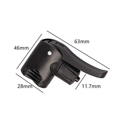 Dual Head Bike Track Pump - 2 Pieces with Bicycle Valve Connector & Adapter