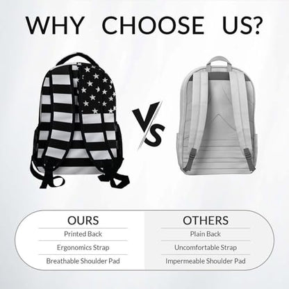 Mercuryelf Kids Backpack – Custom Baseball School Bookbag for Boys and Teens, American Flag Star Monogram School Backpack for Elementary Middle School Students, 17 Inch