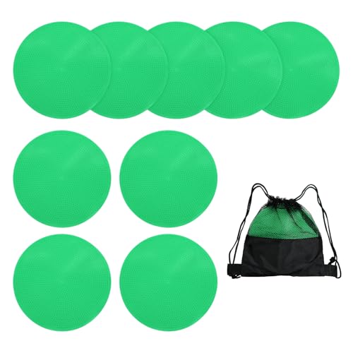 Spot Markers, Poly Spot Marker for Agility Training Floor Dots Non Slip Flat Field Cones - color: Green, size: 15 cm/5.9inch