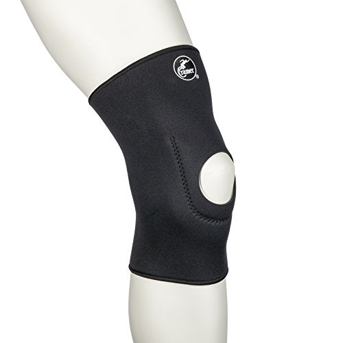 Cramer Neoprene Patellar Support Compression Sleeve, Best Knee Support For Running, Sports Knee Brace for Recovery, Compression Leg Sleeves for ACL & MCL Strain or Pain, Horseshoe Pad for Knees, Black, Medium - size: Large