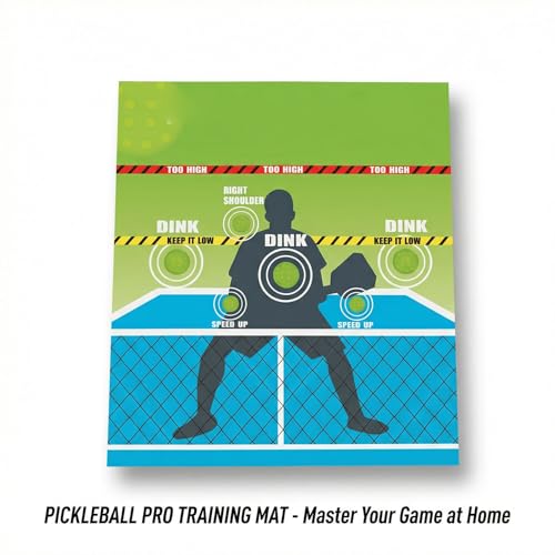 RiToEasysports Pickleball Practice Pad, Improves Control Volley Accuracy Training Mat 28x32 Inches for Home Gym Indoor Court Backyard Enthusiasts