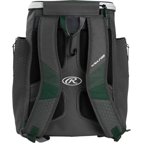 Rawlings | IMPULSE Backpack Equipment Bag | Baseball/Softball | Multiple Styles - color: Dark Green