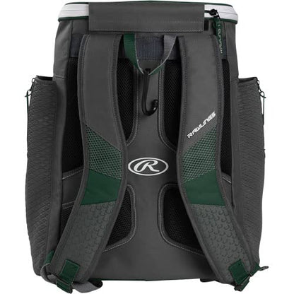 Rawlings | IMPULSE Backpack Equipment Bag | Baseball/Softball | Multiple Styles - color: Dark Green