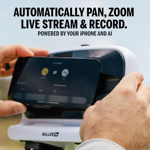 AI Auto-Tracking Sports Filming System, 180° Full-Field Lens & Live Streaming for Basketball, Soccer & Volleyball, Compatible with iPhone 14 Pro Max - size: iPhone 14 Pro Max