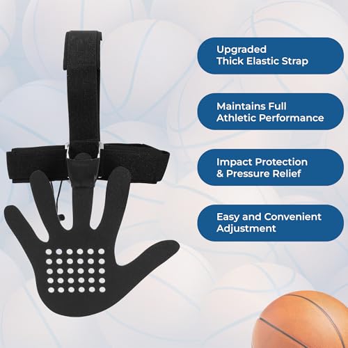 Hand in Your Face Basketball Mask Masque Headgear Blocking Guards Defensive Training 3D with Adjustable Strap Equipment Eye-Blocking Shooting Dribble Shooter Jump Shot for Men and Women (Black)