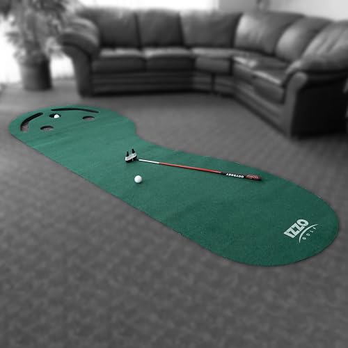 Izzo Golf 3' x 9' Three-Hole Putting Mat - Indoor Putting Training Aid