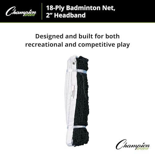 Champion Sports12-Ply Badminton Net - color: Multi, size: 21' X 2.5'