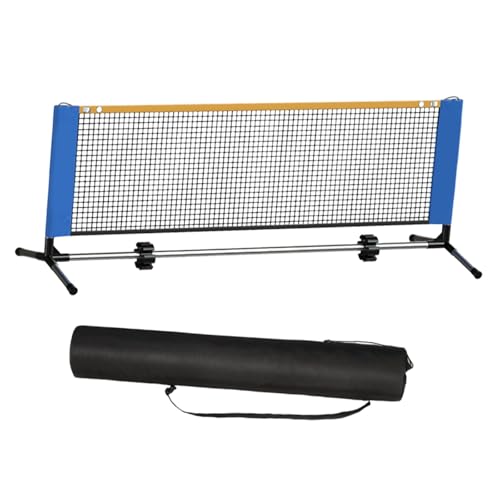 Pickleball Net Portable Sports Accessories Practice Net System with Reliable Polyester Oxford Metal Materials Suitable for Park Backyard Training, Iron Alloy 5.1m