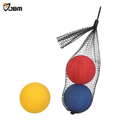 JBM Racquetball Squash 5.5cm / 2.17” Rubber 1 Red 1 Blue 1 Orange Balls in a Net 65-70% Rebound Rate Highly Visible for Racquetball Game Practice Training - size: 5.5cm / 2.17"