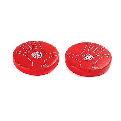 Tandem Sport Round Blocking Pad Set - Volleyball Training Aid for Hitting and Blocking - Mimics Hand Blocking, Protects Blockers Hands During Practice - Volleyball Practice Equipment - 2 Pads