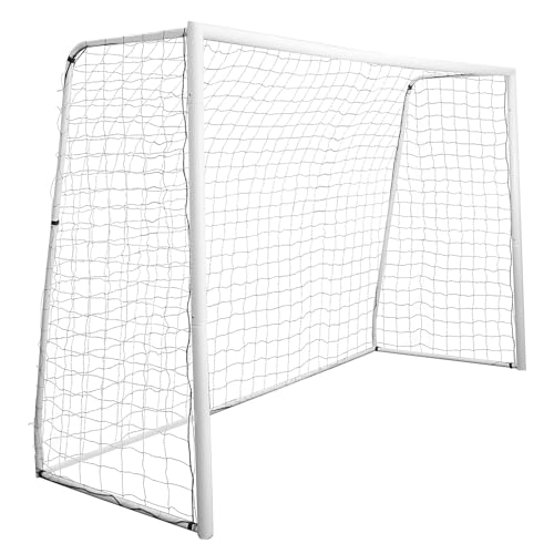 Aoneky 10x6.5ft Backyard Soccer Goal with Net - Alloy Steel Frame, Official 5v5 Size for Family Fun and Practice, Easy Assembly Portable Sports Game