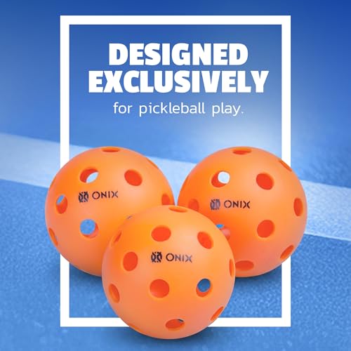 ONIX Recruit Ready‑to‑Play Indoor Pickleball Balls with Superior Welding Design — Durable Construction, Consistent Bounce, and Ideal for Fun and Competitive Indoor Play