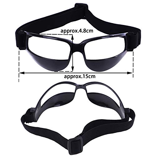 Basketball Dribble Skill Training Assistants,1 Sets of Basketball Dribbling Glasses Goggles and Finger Training Anti Grip Dribble Gloves for Kids Youth and Adult - size: For Adult