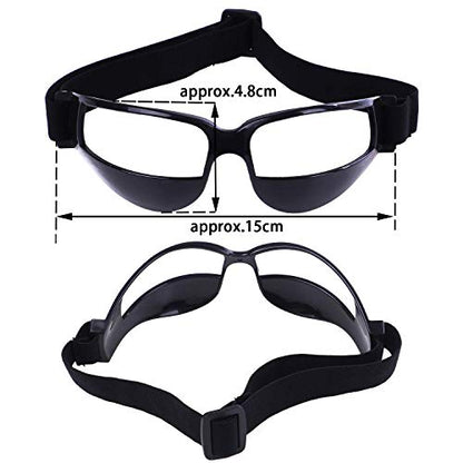 Basketball Dribbling Finger Training Anti Grip Ball Handle Train Gloves, Basketball Goggles Dribble Dribbling Eyewear Glasses Goggles for Kids Youth Adult Adolescent Golf Rugby Soccer