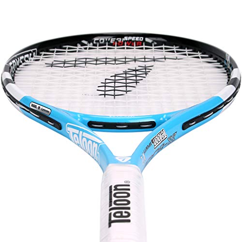 Teloon Recreational Adult Tennis Rackets-27 inch Tennis Racquet for Men and Women College Students Beginner Tennis Racket. - color: V1-blue