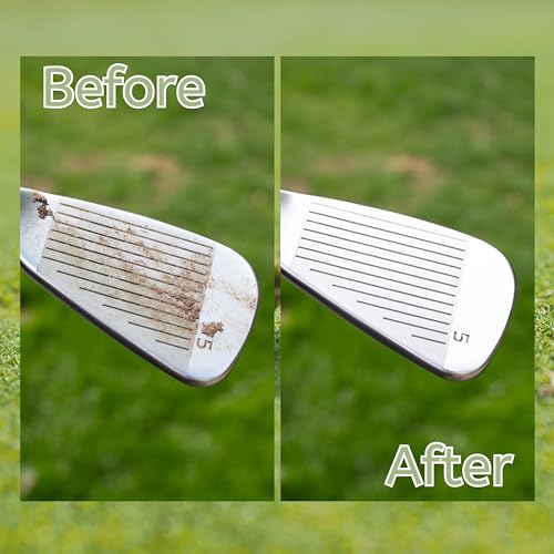 Golf Club Cleaner Brush and Spray Bottle Refill - Concentrated Golf Club Cleaning Solution - Club Wash - Makes a Gallon of Cleaner - Formulated for Golf Grime and Grass Stains - Made in The USA