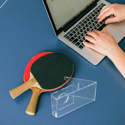 INOOMP Ping Pong Paddle Holder Ping Pong Paddle Storage Rack Wall Table Tennis Racket Display Organizer for Game Room Home