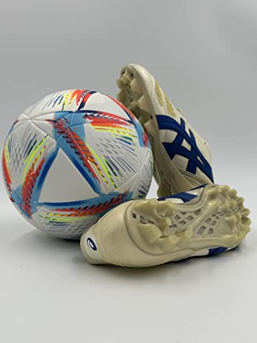 World Cup Quality League Soccer Ball Thermally Bonded Match Ball Seamless Stitching- Official Match Weight- Professional European League Grade Leather- Pelota de Futbol Size 5 & 4