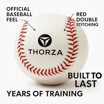 Thorza Weighted Baseballs for Throwing - Training Balls to Help Increase Pitch Velocity - size: Set of 3