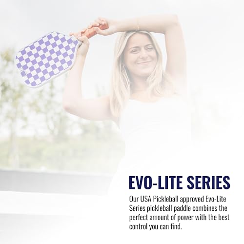 SCS Carbon Fiber Pickleball Paddle – USAPA Approved 2024 – Lightweight, Enhanced Spin, Sure-Grip Handle – Evo-Lite Series for Intermediate Players - color: Remi