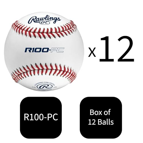 Rawlings | Pro Comp Practice Baseballs | Collegiate / High School / Travel | Flat & Raised Seam Options | 12 Count - style: Raised Seam
