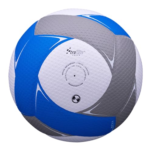 Baden | Matrix | Nylon Wound | Professional Indoor Composite Volleyball | Official Size & Weight - color: Blue/White/Gray, style: MATRIX
