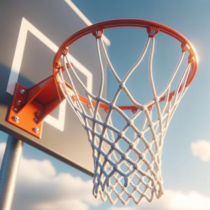 Spring Meow Basketball Nets Heavy Duty Outdoor, Weather-Resistant & Durable Replacement for 12 Loops Basketball Hoop, 2025 Upgraded Model