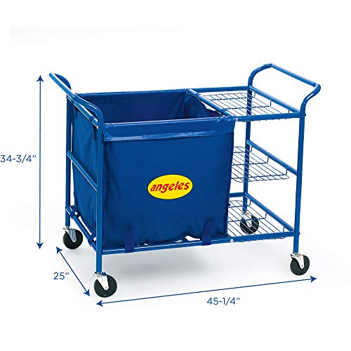 Children’s Factory Rolling Ball Cart, Gym Sports Equipment Storage, Rolling Utility Cart