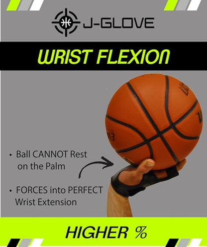 J-Glove Shooting Aid (Left Hand XL) Perfect Basketball Shooting and Follow Through