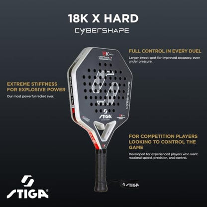 STIGA Cybershape Padel Racket - size: 18K X Hard