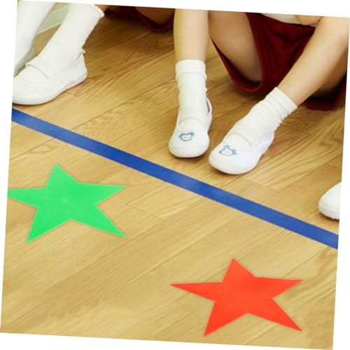BESPORTBLE 3pcs Non- Carpet Markers Floor Markers for Basketball Classroom and Sports Training Shape Design Fluorescent
