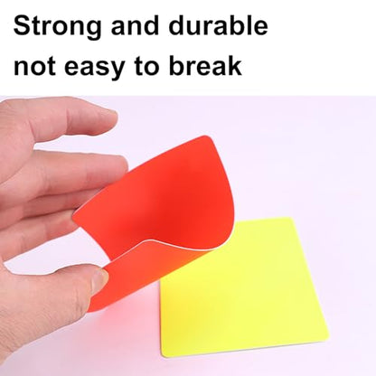 VolksRose Football Referee Card Set, Sport Warning Referee Red Yellow Cards, Sports Referee Kit Bag Red Yellow Cards with Wallet Score Sheets Pencil for Football Soccer Basketball Match School