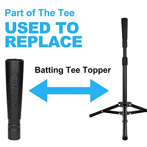 Hikeen Baseball Tees - Batting Tee with Portable Tripod Stand for Softball Hitting Training, Includes Carrying Bag - style: tee topper