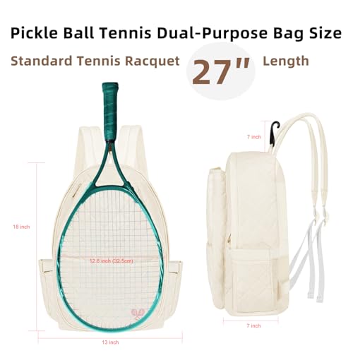 Tennis Bag for Women,Tennis Racket Bags for Women Men for Gym Bag,Waterproof Sling Tote Bag for Pickleball,Badminton Backpack,Cute Gym Bag for Women Duffle Bag,Training,Travel