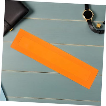 2pcs Baseball Training Line Markers Flat Rectangular Court Spots Orange Portable Baseball Coaching Equipment for Field Marking and Agility Training